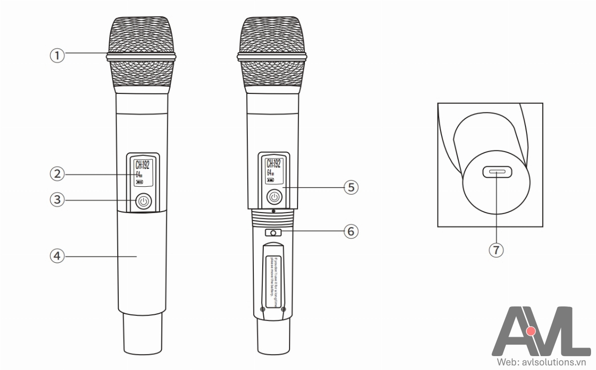 Hướng dẫn sử dụng Micro không dây cầm tay Takstar XC-TD