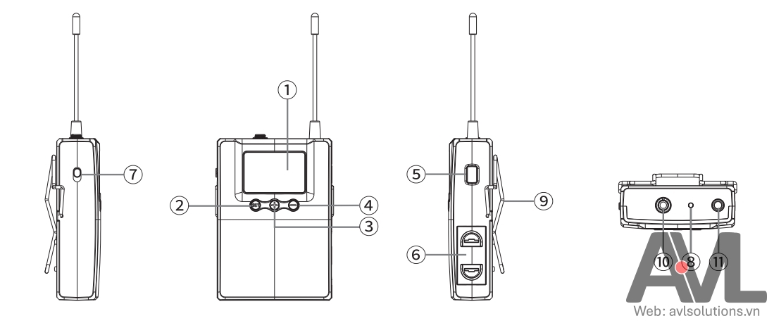 Hướng dẫn sử dụng bộ 02 Micro di động choàng đầu, cài cổ áo Tasktar TS-8807PP