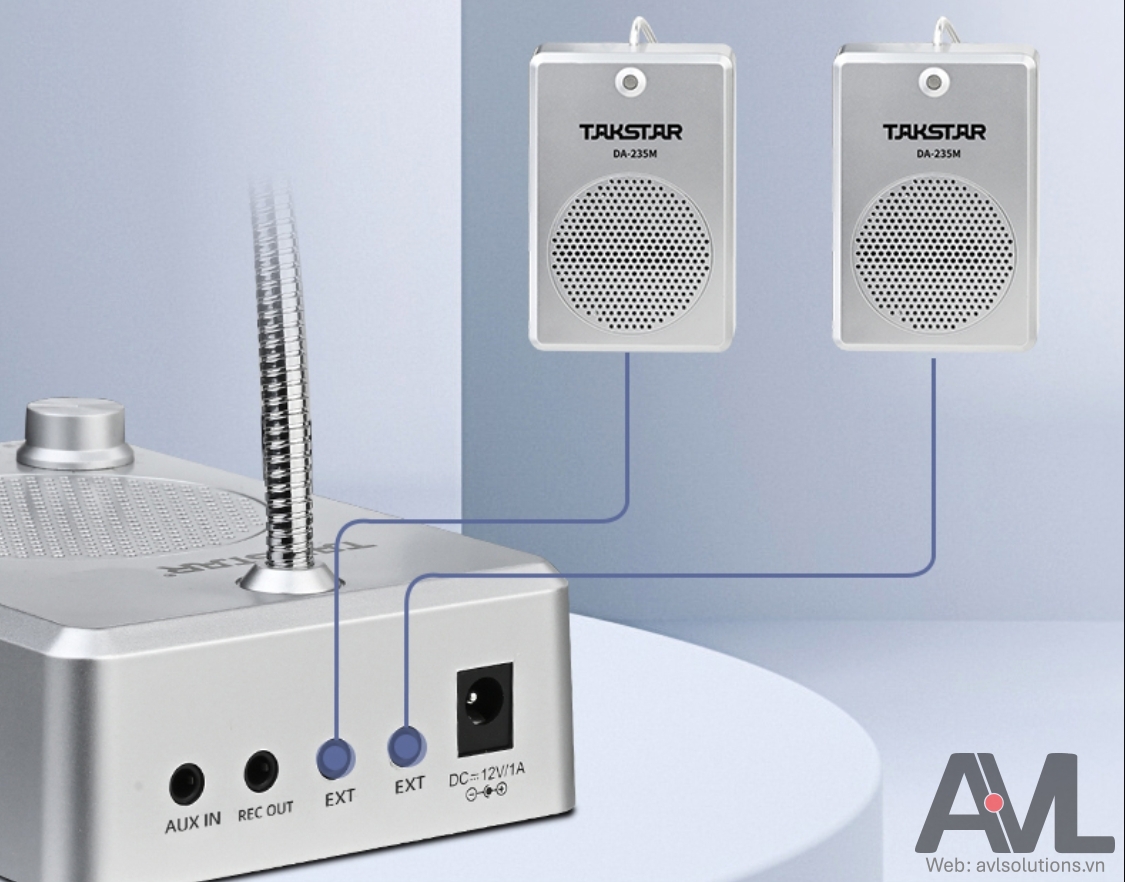 Hướng dẫn kết nối, sử dụng bộ giao tiếp qua vách ngăn DA-235M Takstar